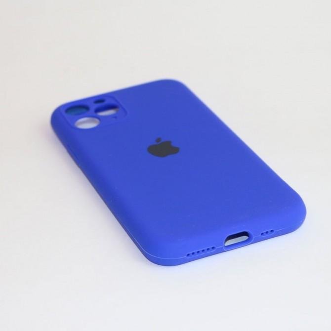 Оригинальный силиконовый чехол для iPhone 11 Pro Ярко Синий FULL (with camera protection)-2
