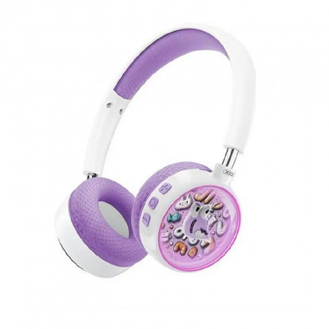 Наушники BIG Bluetooth XO BE57purple kids