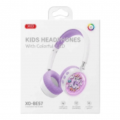 Наушники BIG Bluetooth XO BE57purple  kids