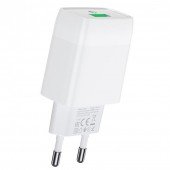 Сетевое зарядное устройство 1USB Hoco C72Q QC3.0 White + USB cable Type-C (2.1A) Сетевое зарядное устройство 1USB Hoco C72Q QC3.0 White + USB cable Type-C (2.1A)