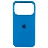 Силиконовый чехол для iPhone 17 Pro Capri Blue FULL