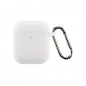 Чехол U-Like Silicone Protective Case For Airpods + Lock White
