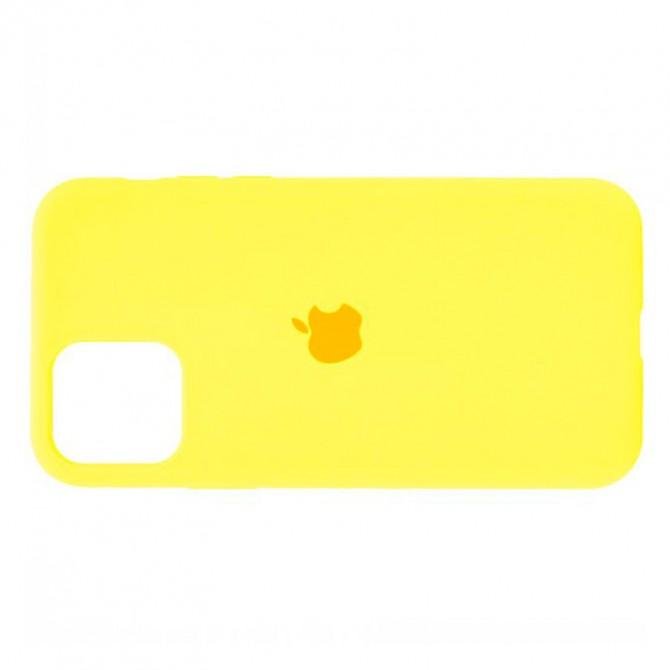 Оригинальный силиконовый чехол для iPhone 11 Pro Желтый FULL-3