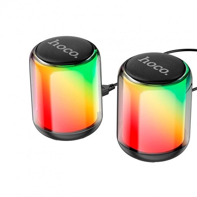 Колонка Hoco BS56 Colorful BT + wired 2in1 Black