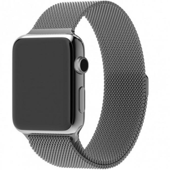 Ремінець для Apple Watch 42/44mm Steel Milanese Loop Space Grey