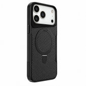 Чехол TPU+PC Metal Buttons with MagSafe Carbon Ring для Apple iPhone 17 Pro (6.3