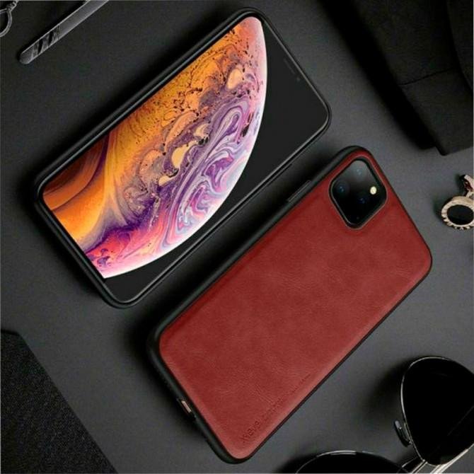 Чехол-накладка X-Level Leather series iPhone 11 Red-1