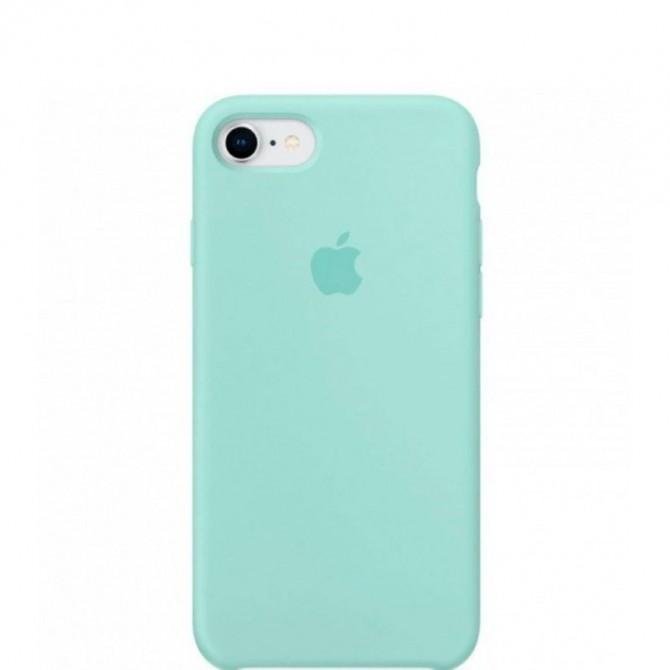 Оригинальный силиконовый чехол для iPhone 7/8 Бирюзовый FULL