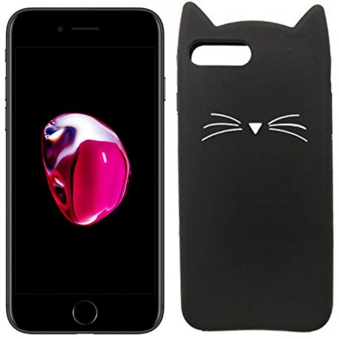 Чехол Image Case для iPhone 7 Plus Cat Чёрный (3)