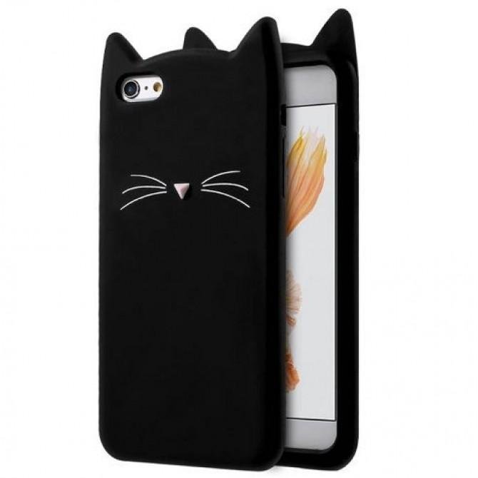 Чехол Image Case для iPhone 7 Plus Cat Чёрный (3)-2