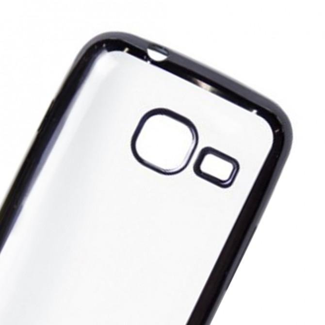 Чехол Electroplating TPU case для Samsung J1 mini/J105 Чёрный-2