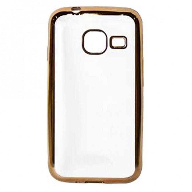 Чехол Electroplating TPU case для Samsung J1 mini/J105 gold-1