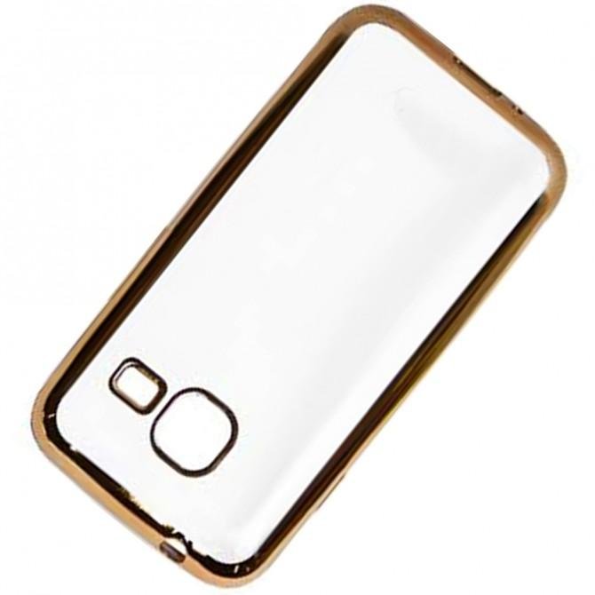 Чехол Electroplating TPU case для Samsung J1 mini/J105 gold-2