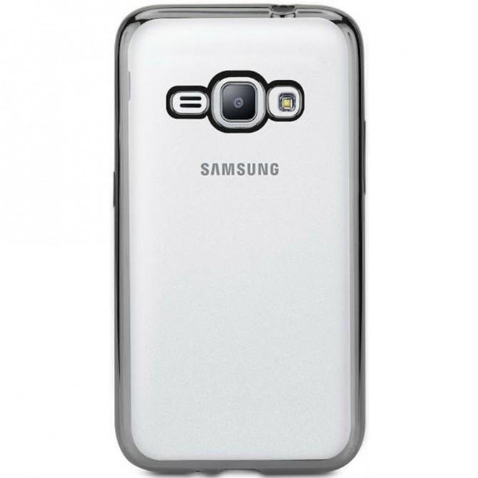 Чехол Electroplating TPU case для Samsung J1 mini/J105 silver-1