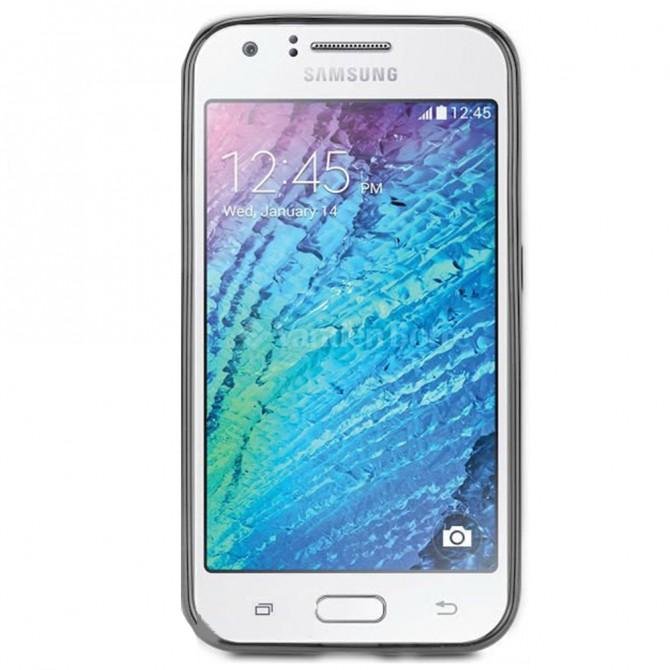 Чехол Electroplating TPU case для Samsung J1 silver-2