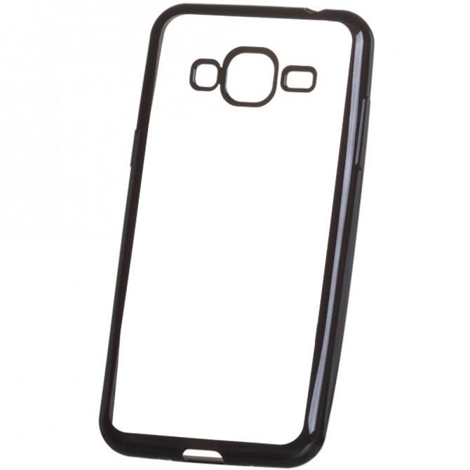 Чехол Electroplating TPU case для Samsung J120 Чёрный-1