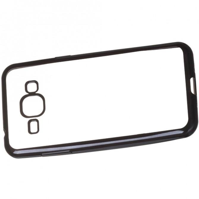 Чехол Electroplating TPU case для Samsung J120 Чёрный-2