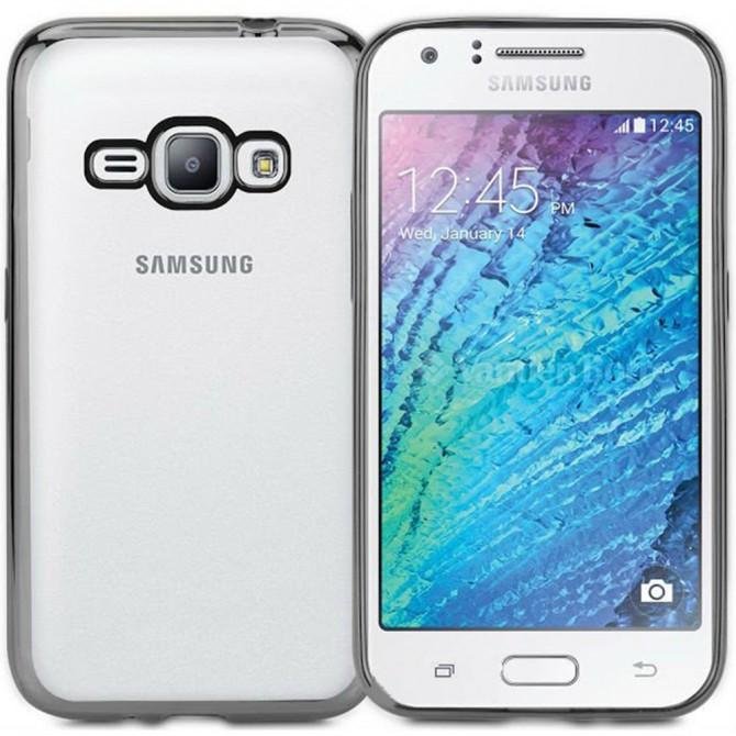 Чехол Electroplating TPU case для Samsung J120 silver