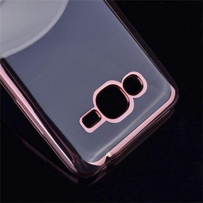 Чохол Electroplating TPU case для Samsung J1ACE/J110 Рожевий-3