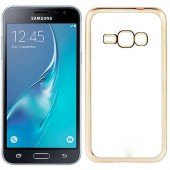 Чехол Electroplating TPU case для Samsung J3 gold
