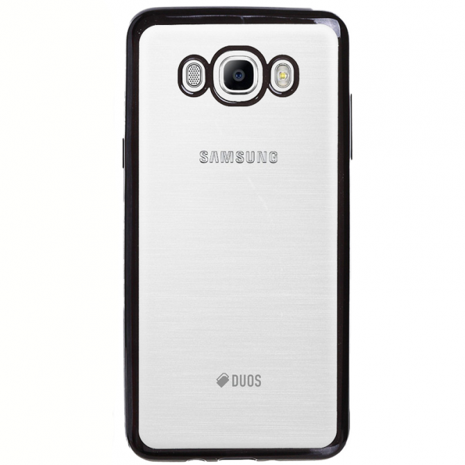 Чехол Electroplating TPU case для Samsung J710 (J7 2016) Чёрный-1