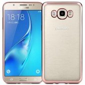 Чохол Electroplating TPU case для Samsung J710 (J7 2016) Рожевий