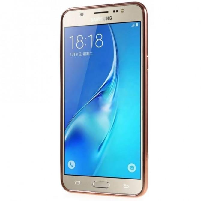 Чехол Electroplating TPU case для Samsung J710 (J7 2016) pink-1