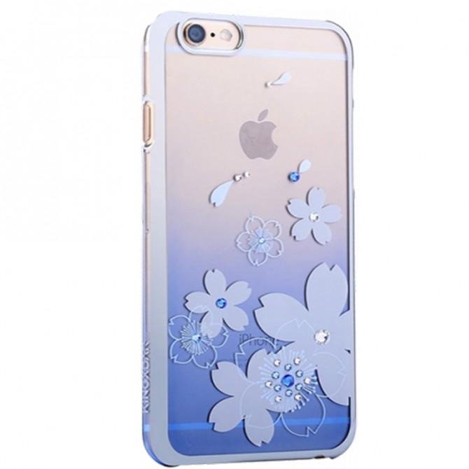 Чохол Kingxbar Квіти для iPhone 6/6S Синій-1