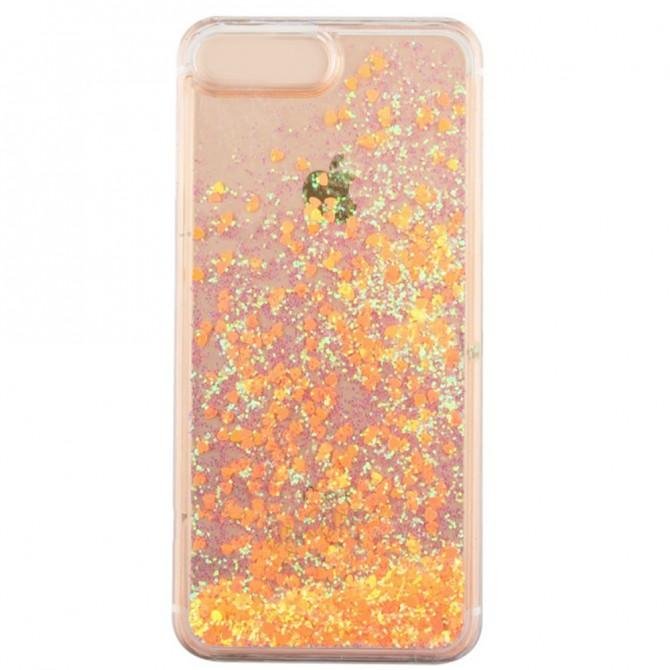 Чохол Liquid mobile Glitter Series 3 для iPhone 7/8 Помаранчевий