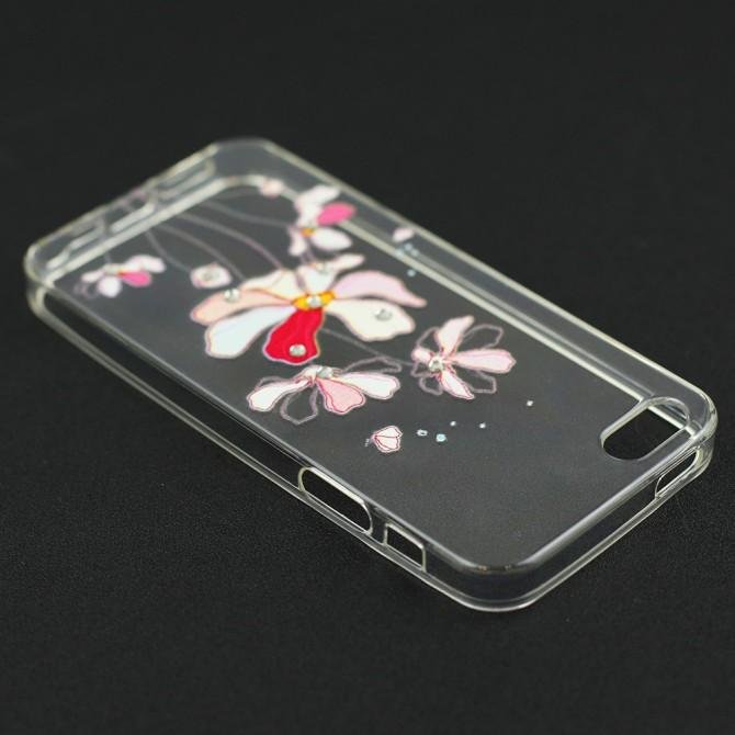 Чехол Lucent Diamond Case для iPhone 5 Iris (Pink)-3