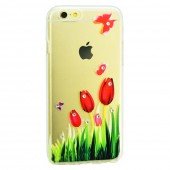 Чохол Lucent Diamond Case для iPhone 5 Tulips (Червоний) Чохол Lucent Diamond Case для iPhone 5 Tulips (Червоний)