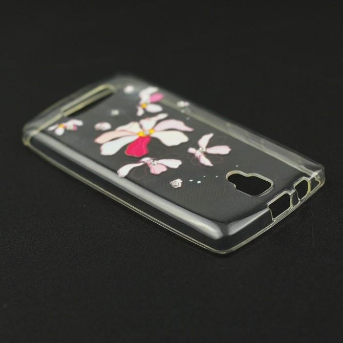 Чехол Lucent Diamond Case для Lenovo A1000 (Vibe A) Iris (Pink)-2