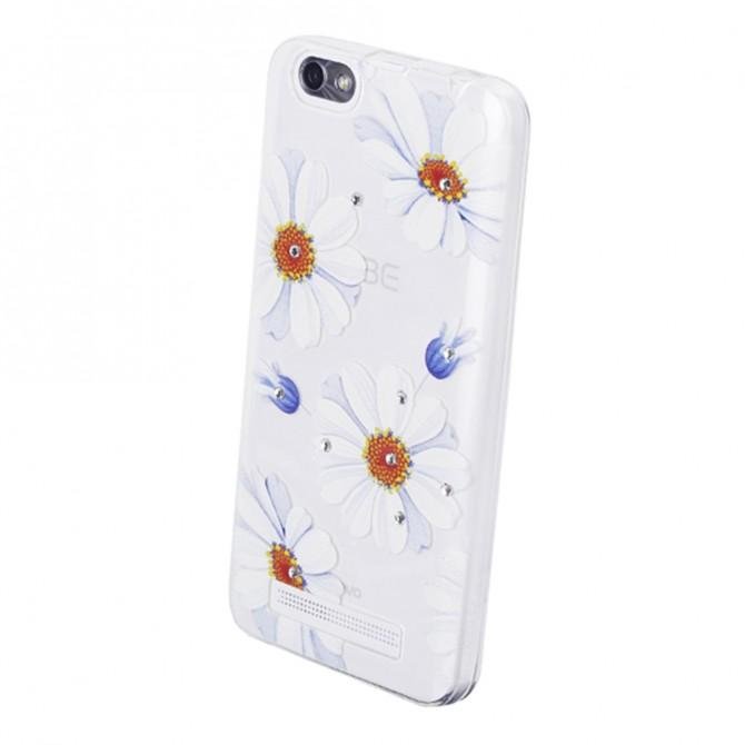 Чехол Lucent Diamond Case для Lenovo A2020 (Vibe C) Daisy (Blue)-2