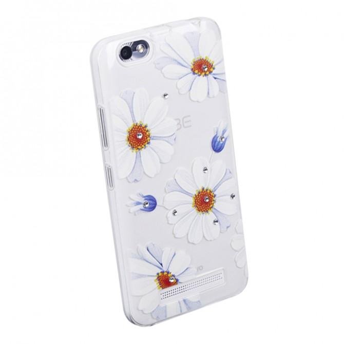 Чехол Lucent Diamond Case для Lenovo A2020 (Vibe C) Daisy (Blue)-3