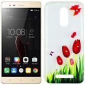 Чохол Lucent Diamond Case для Lenovo A7020/Vibe K5 Note Tulips (Червоний)