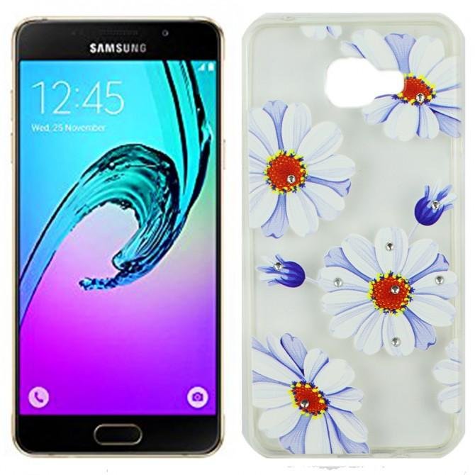 Чохол Lucent Diamond Case для Samsung A310 (A3-2016) Daisy (Синій)