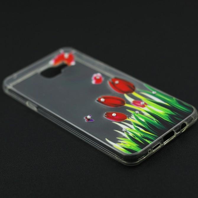 Чехол Lucent Diamond Case для Samsung A510 (A5-2016) Tulips (Red)-2