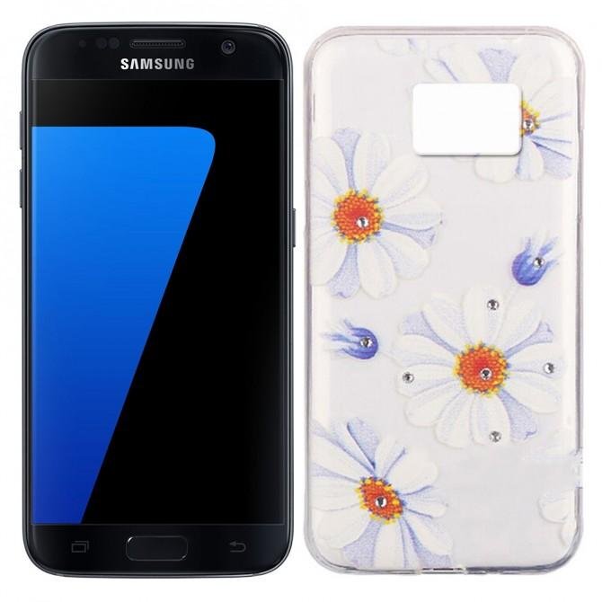 Чехол Lucent Diamond Case для Samsung G930 (S7) Daisy (Blue)