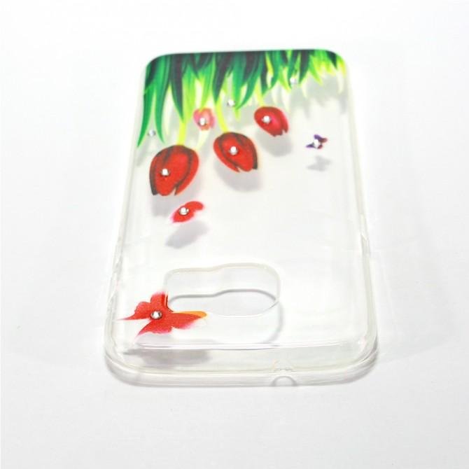 Чехол Lucent Diamond Case для Samsung G930 (S7) Tulips (Red)-2