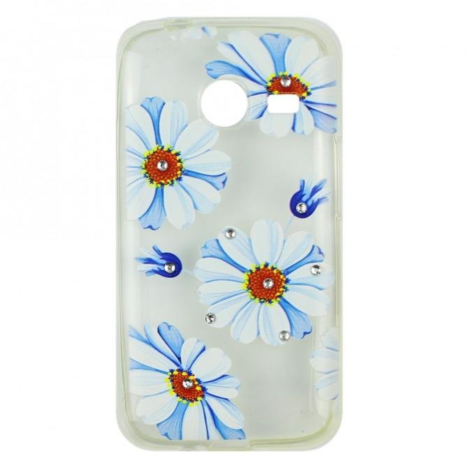 Чехол Lucent Diamond Case для Samsung J105 (J1 Mini) Daisy (Blue)-1