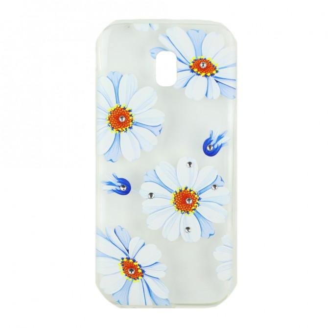 Чехол Lucent Diamond Case для Samsung J330 (J3-2017) Daisy (Blue)-1