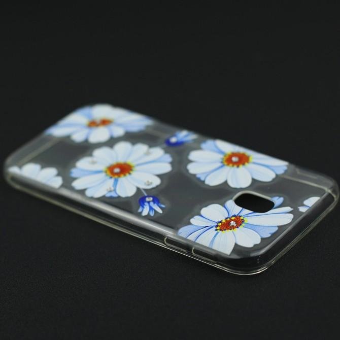 Чехол Lucent Diamond Case для Samsung J330 (J3-2017) Daisy (Blue)-2