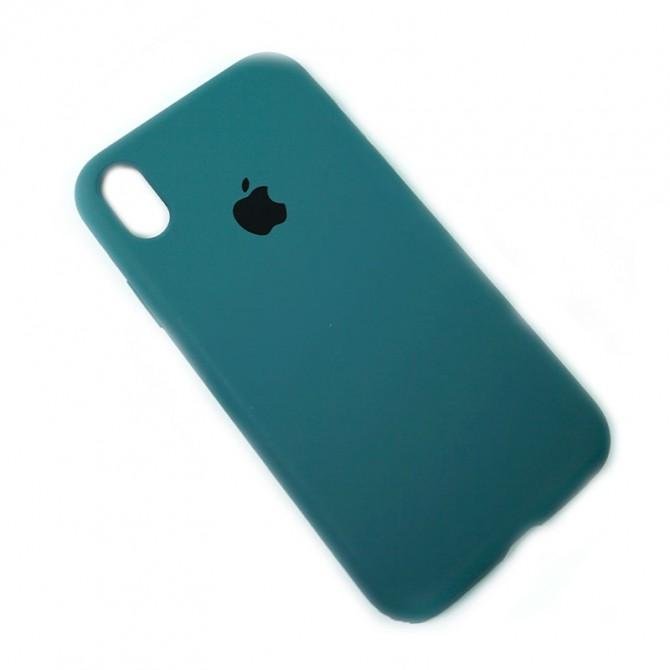 Оригинальный силиконовый чехол для iPhone Xr Темная Шавлия FULL-2