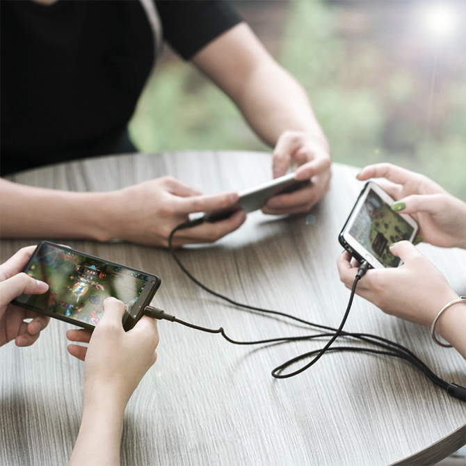 Кабель Usams U5 US-SJ219 3in1 Braided cable - USB 1.5m Чёрный (SJ2193IN101)-3