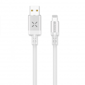 Кабель Usams U16 Voice controle LED Flowing Lightning - USB 1m Білий (SJ261USB02)