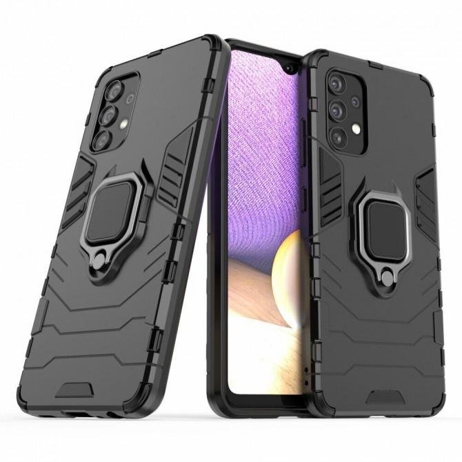 Чехол HONOR Hard Defence Series для Samsung A325 Galaxy A32 Black (with magnet)-1