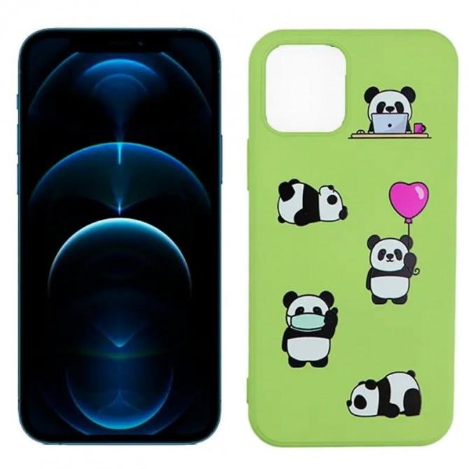 Чехол Funny Animals series для iPhone 12 Pro Max Green Panda