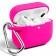 Чохол U-Like Silicone Protective Case For Airpods Pro Slim Neon Pink