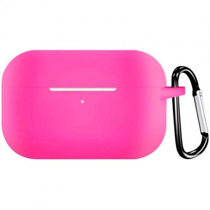 Чехол U-Like Silicone Protective Case For Airpods Pro Slim Neon Pink-1