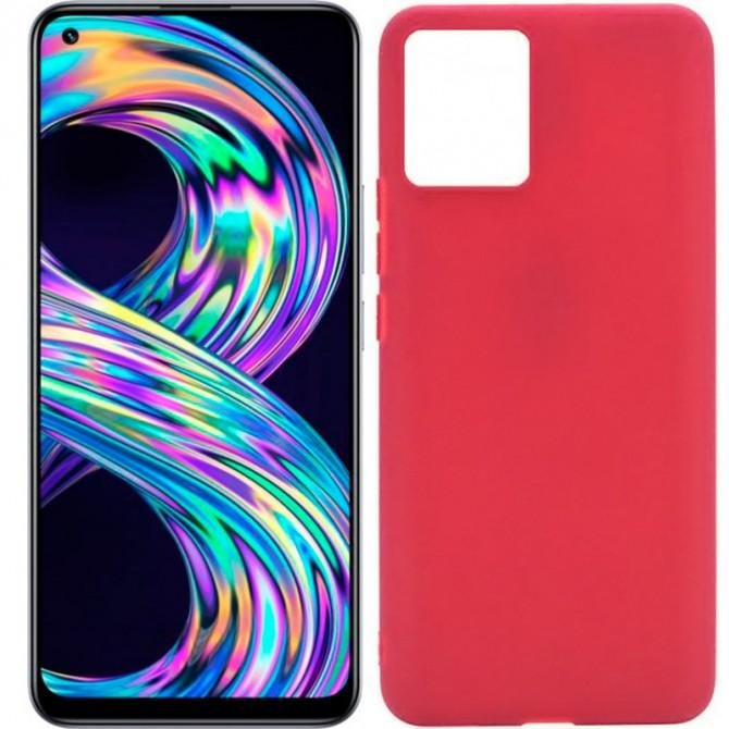 Силиконовый чехол Candy для Realme 8/8 Pro Бордовый-1